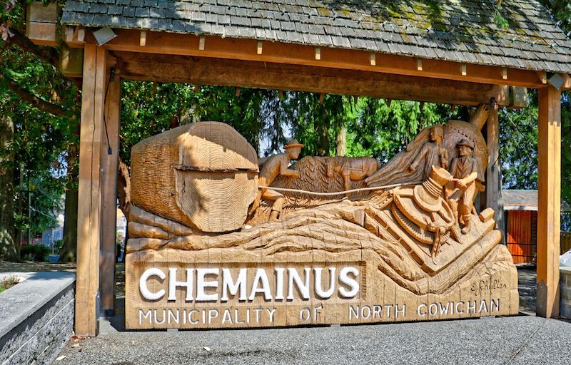 Chemainus Wood Carved Sign